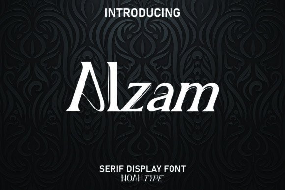 Alzam: A Display Font That Earns Its Space