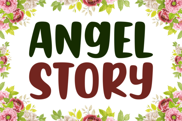 Angel Story: A Chubby, Friendly Display Font for Small Business Branding