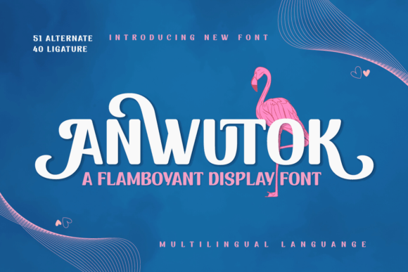 Anwutok: A Bright, Cheerful Display Font for Handmade Makers