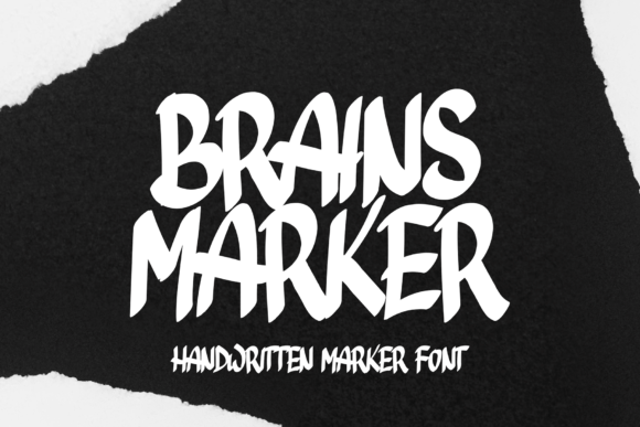 Brains Marker: A Handwritten Display Font with Soul