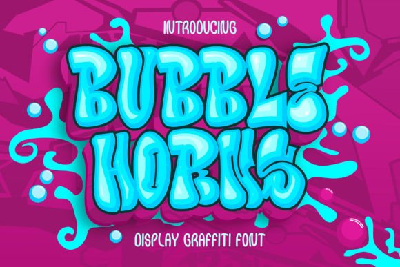 Bubble Horns Graffiti: A Bold Display Font for Streetwise Branding