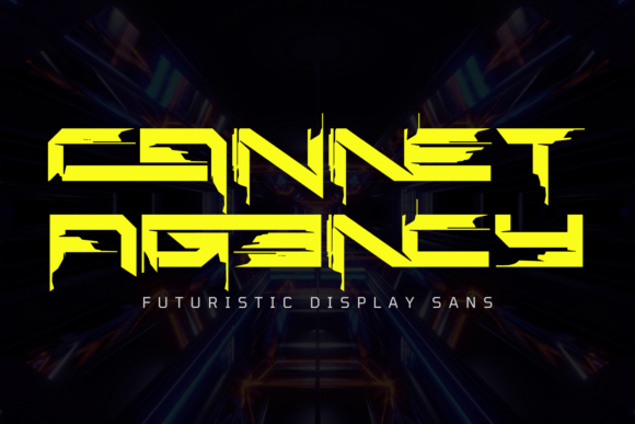 Cannet Agency: A Cyberpunk Display Font for Bold Digital Branding