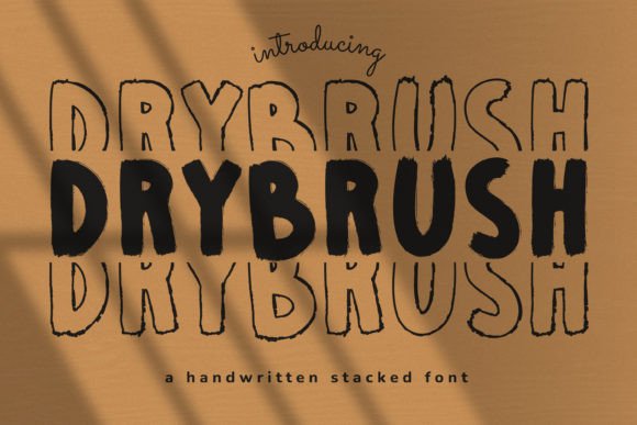 Drybrush: A Display Font That Makes Your Brand Feel Intentional