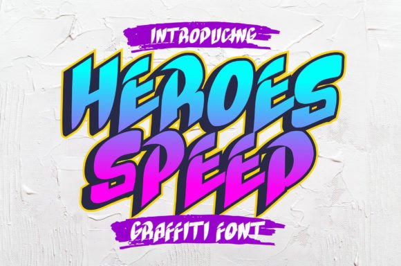 Heroes Speed: A Bold Display Font for Digital Impact