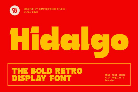 Hidalgo: A Retro Display Font That Elevates Real Business Branding