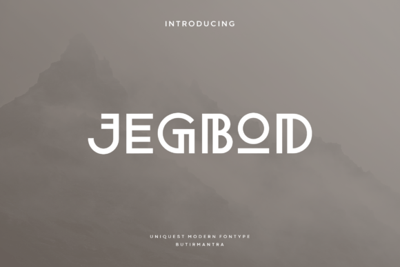 Jegbod: A Tribal Display Font That Cuts Through the Feed