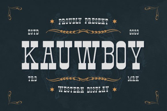 Kauwboy: A Western Display Font for Editorial Impact