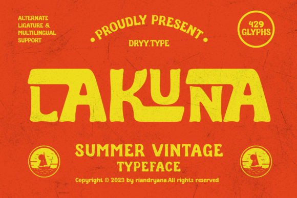 Lakuna Font: A Hand-Drawn Retro Typeface Worth Testing