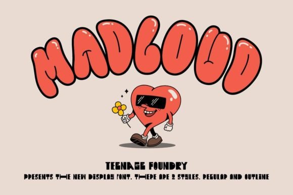 Madcloud: A Playful Display Font That Feels Like Sunshine on Paper