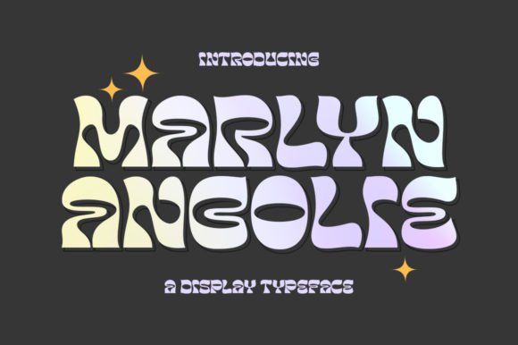 Marlyn Angolie: A Psychedelic Display Typeface for Bold Digital Identity