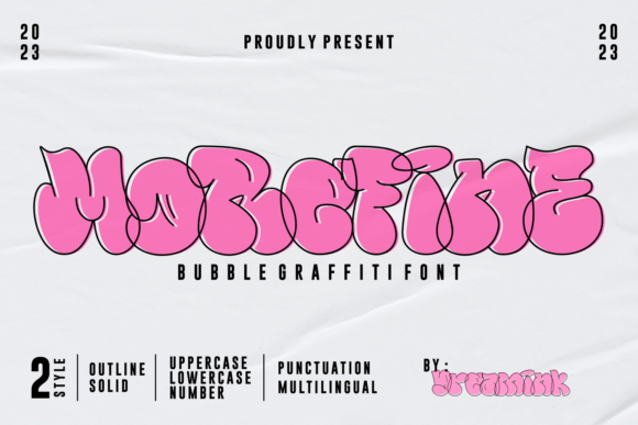 Morefine: A Playful Display Font for Lively Brand Identities