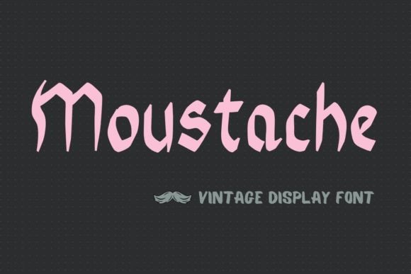 Moustache: A Vintage Graffiti Display Font for Bold Digital Identity