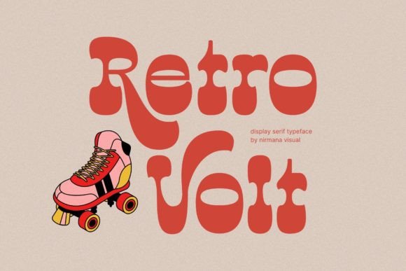 Retro Volt: A 70s–80s Display Font for Handmade Brands
