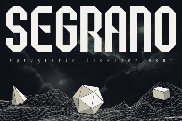 Segrano: A Futuristic Display Font for Small Business Branding
