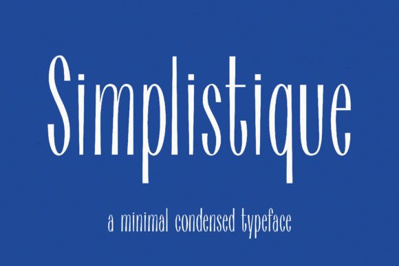Simplistique: A Minimalist Display Font That Just Works