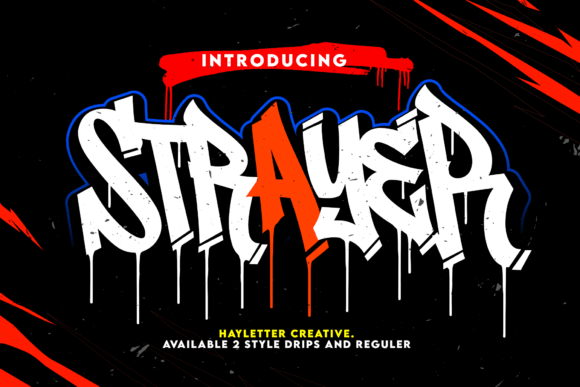 Strayer: A Confident Graffiti Display Font for Small Business Branding