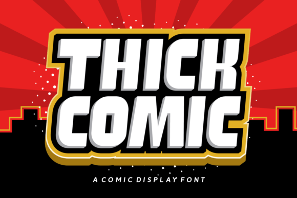 Thick Comic: A Bold Display Font for Digital Impact