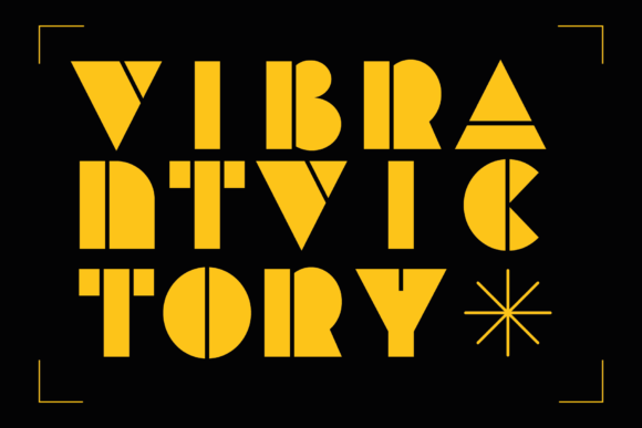 Vibrant Victory: A Bold Display Font That Makes Handmade Products Shine