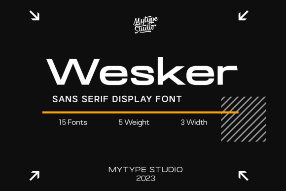 Wesker Display Font: Bold, Clean & Craft-Ready